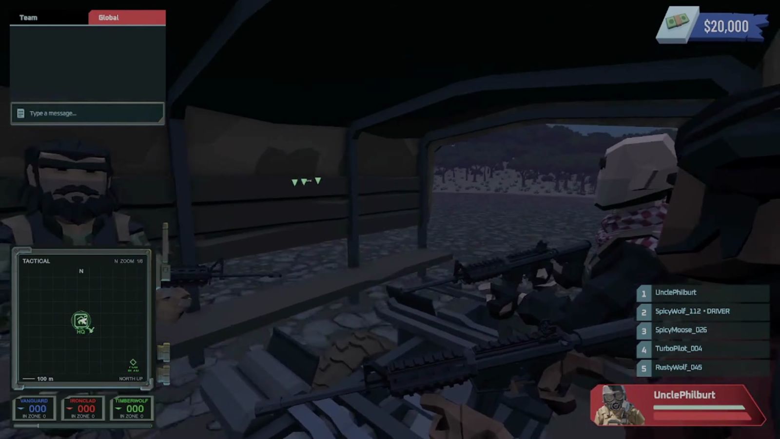 Door gunner in a helicopter cabin